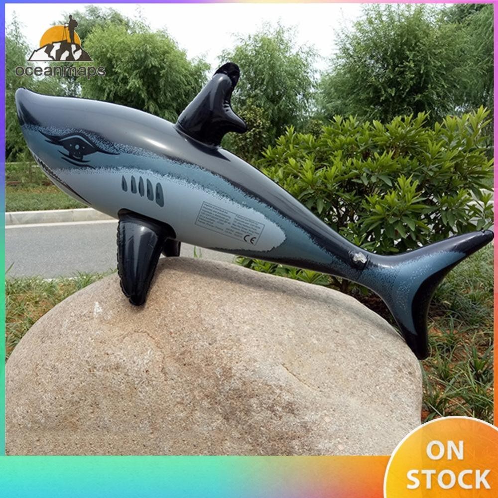 OCE! PVC Inflatable Sharks Swimming Pool Safety Float Water Toy for Kid ...