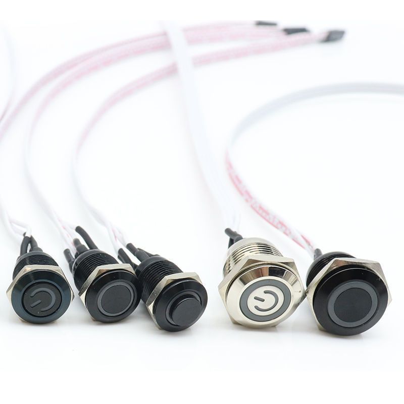 Host komputer 12mm 16mm mesin semua-dalam-satu butang logam suis kuasa ...