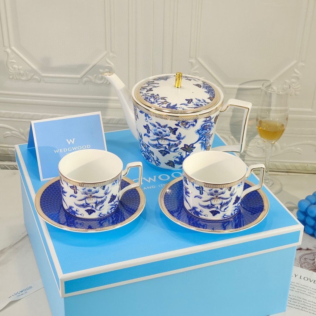European bone china teapot high-end exquisite coffee cup plate set ...