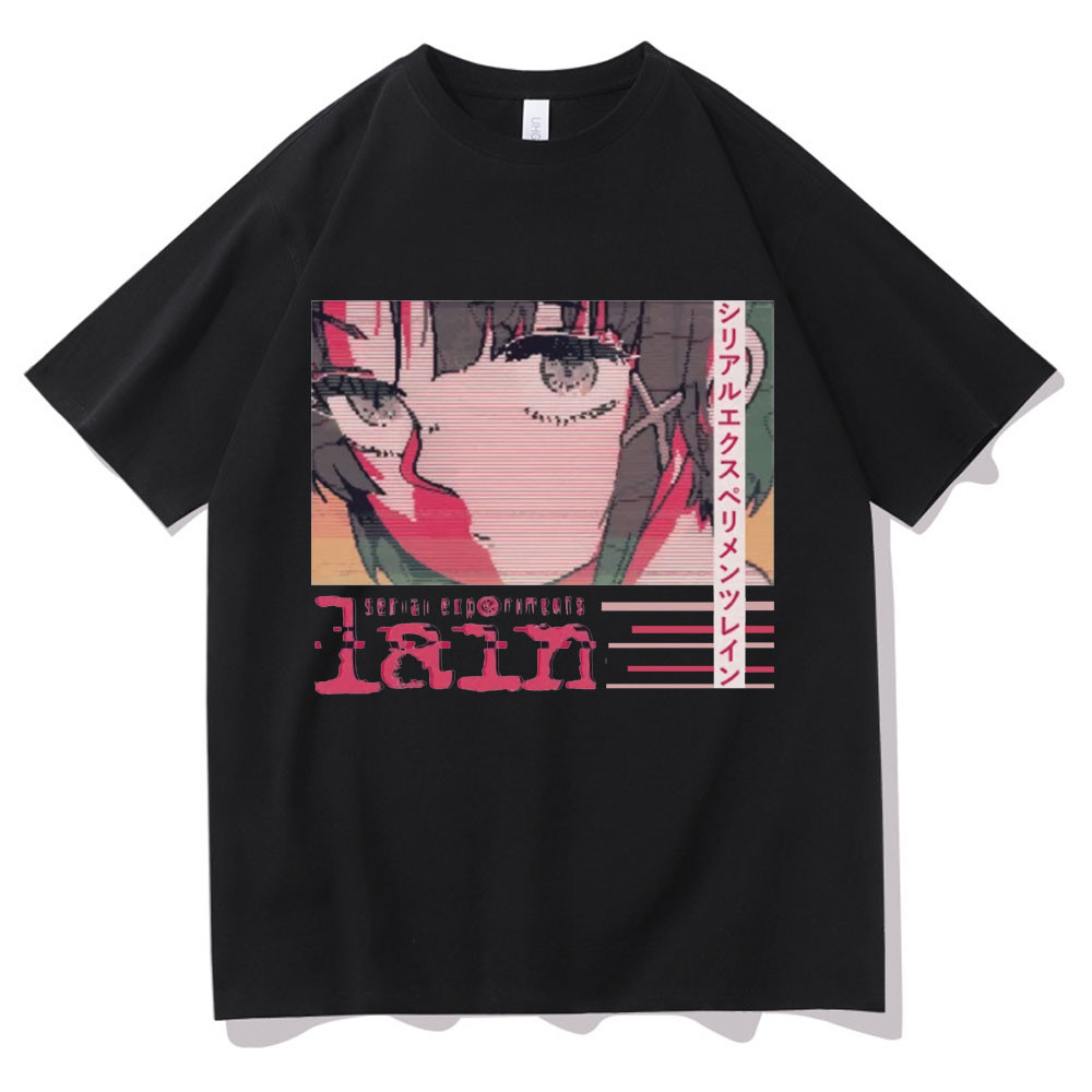 Anime Serial Experiments Lain T-Shirt - Unisex Casual Short Sleeve Graphic Tee (Multiple Sizes) - View #4
