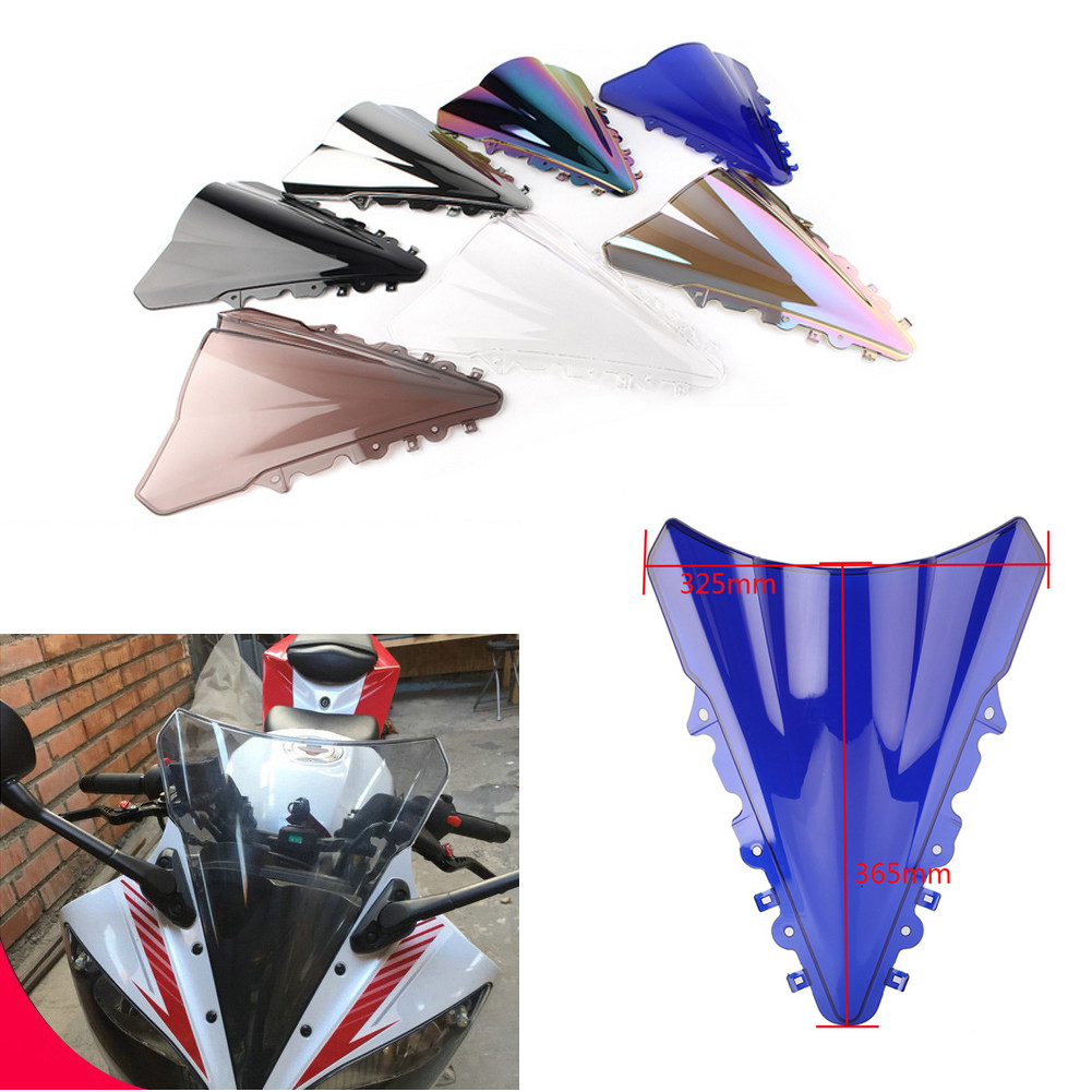 Motorcycle screen Double Bubble Windshield Deflector Protector ...