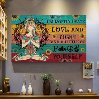 Wall Art Life Canvas Indian Yoga Meditation Wall Decor Canvas Poster ...