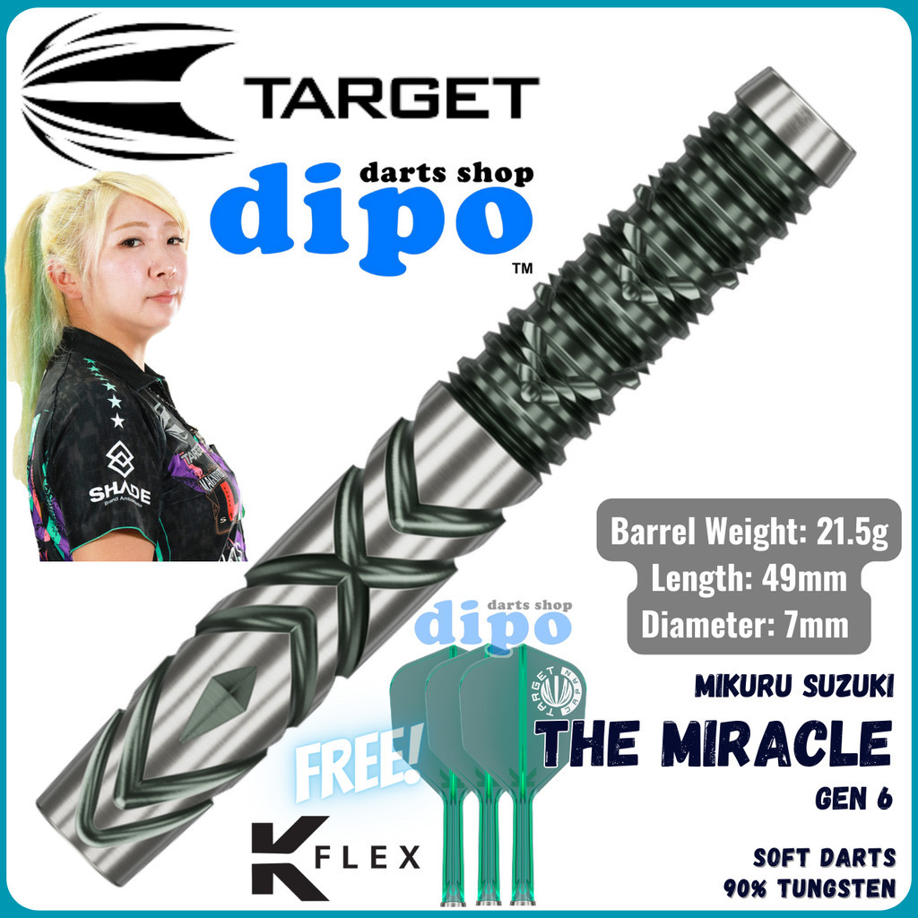 TARGET THE MIRACLE Gen 6 (Mikuru Suzuki Model) - TARGET Soft Darts ...