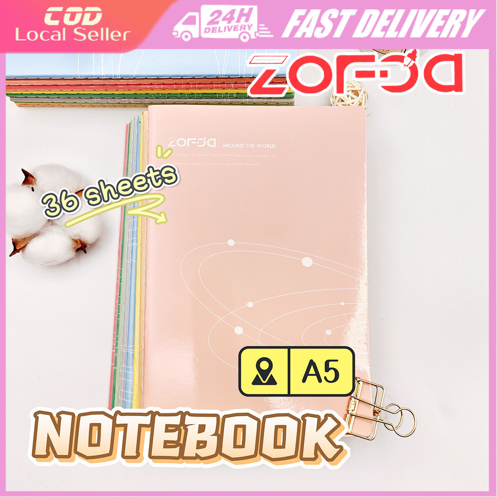 Colorful A5 Notebook Single Line A5 Hard Cover Notebook 36Sheets ...