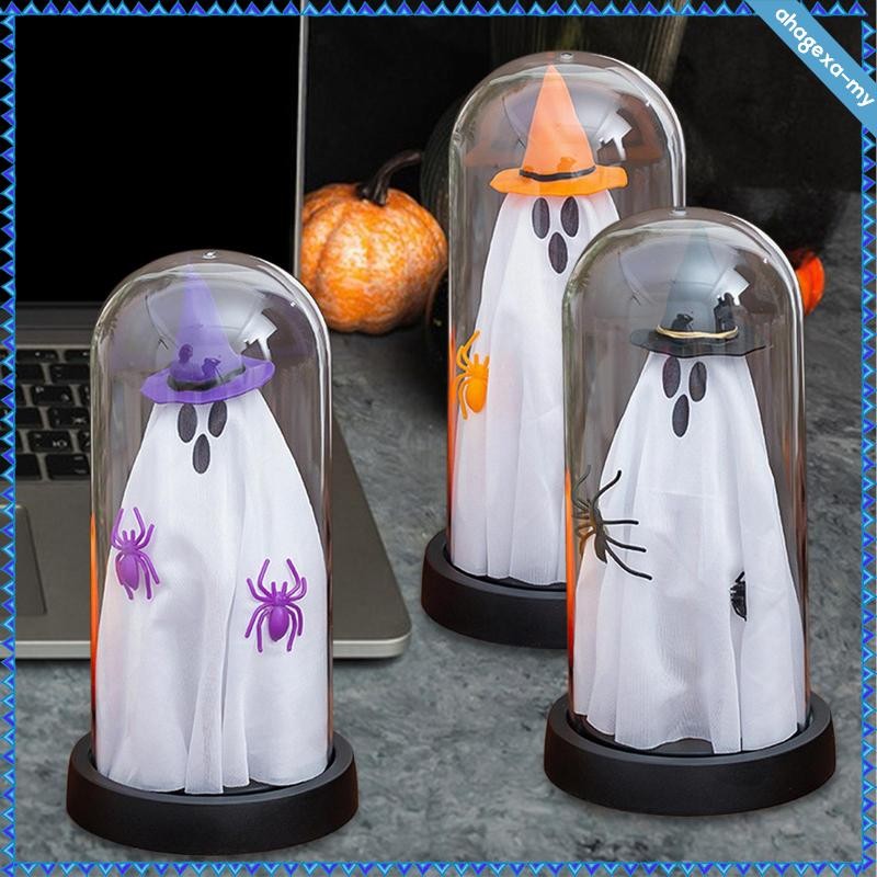 [AhagexaMY] Lighted Ghost in Dome Halloween Ghost with Light Mantel ...