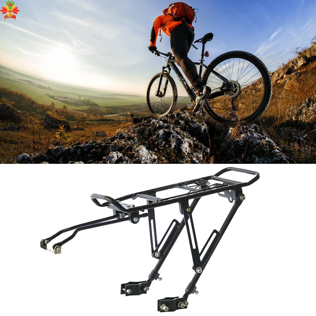 Rear Bike Rack Bicycle Cargo Rack 110 lbs Capacity Easy to Install ...