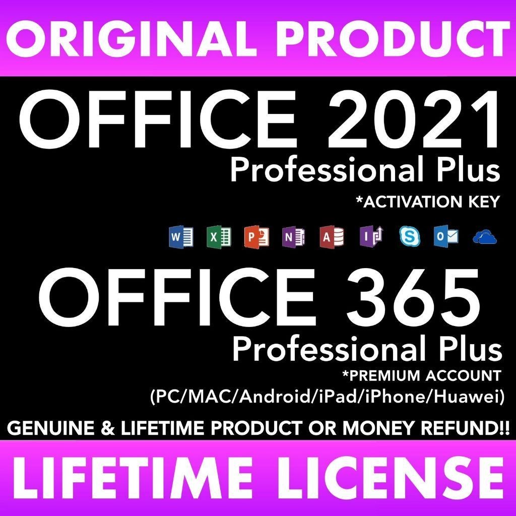 ORIGINAL Office 365 | 2024 | 2021 | 2019 | 2016 Professional Plus ...