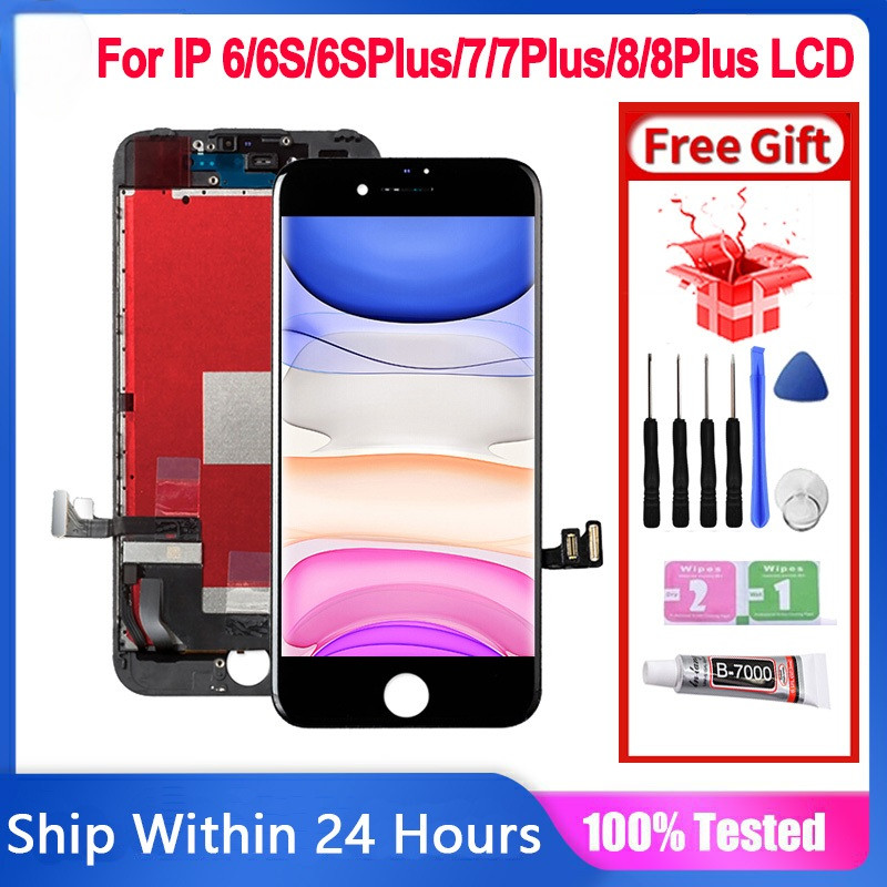 Original LCD Compatible For IPh 6/6S/7 LCD 7 Plus 8 8 Plus LCD Screen ...