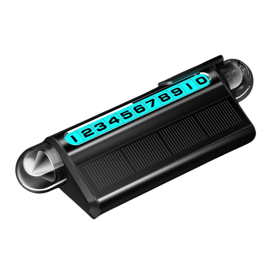 Temporary Parking Number Plate LED Solar Powered Car Park Stop Number ...