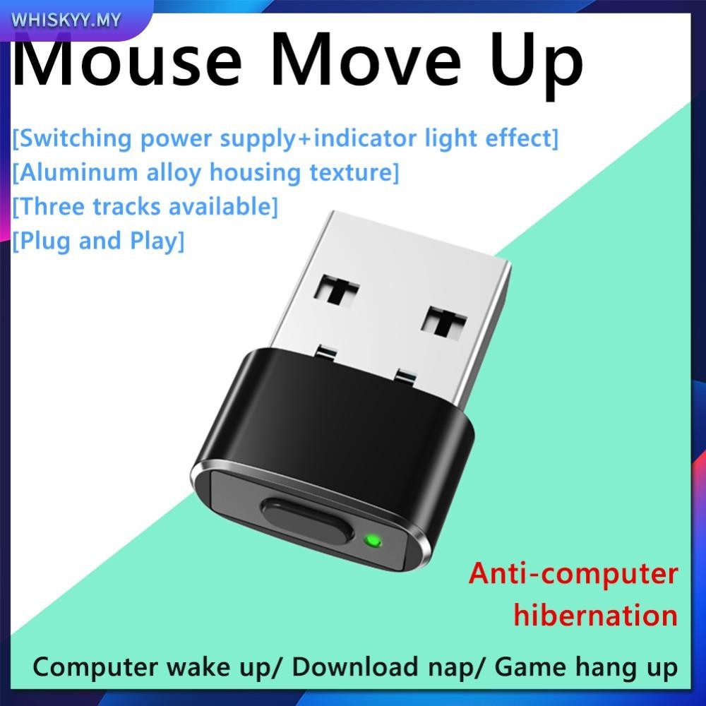 Mini Mouse Jiggler ON/Off Button USB Mouse Movement Simulator for ...