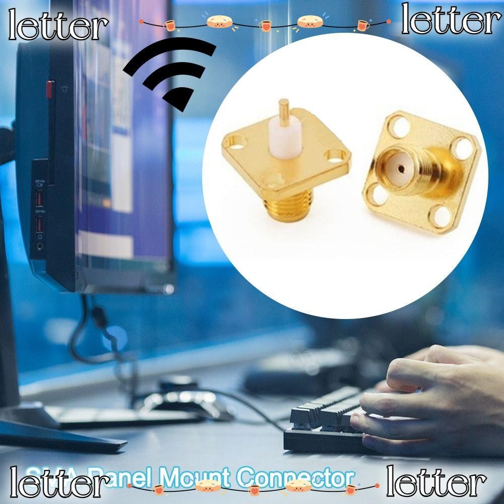 SMA Female Jack PCB Mount Straight RF Coaxial Connector Gold Plated