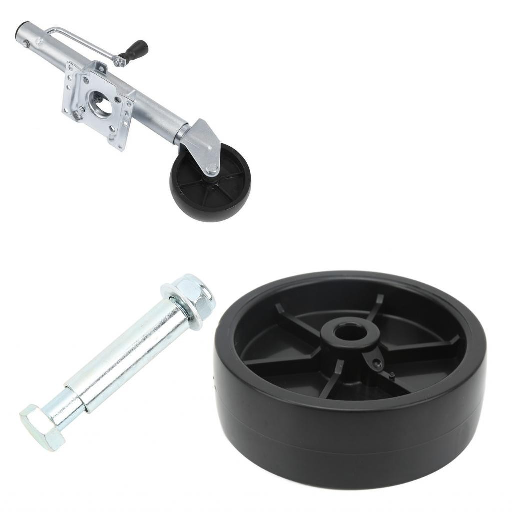 Cooltools Trailer Jack Wheel Phenolic Material 1200LB Load Capacity