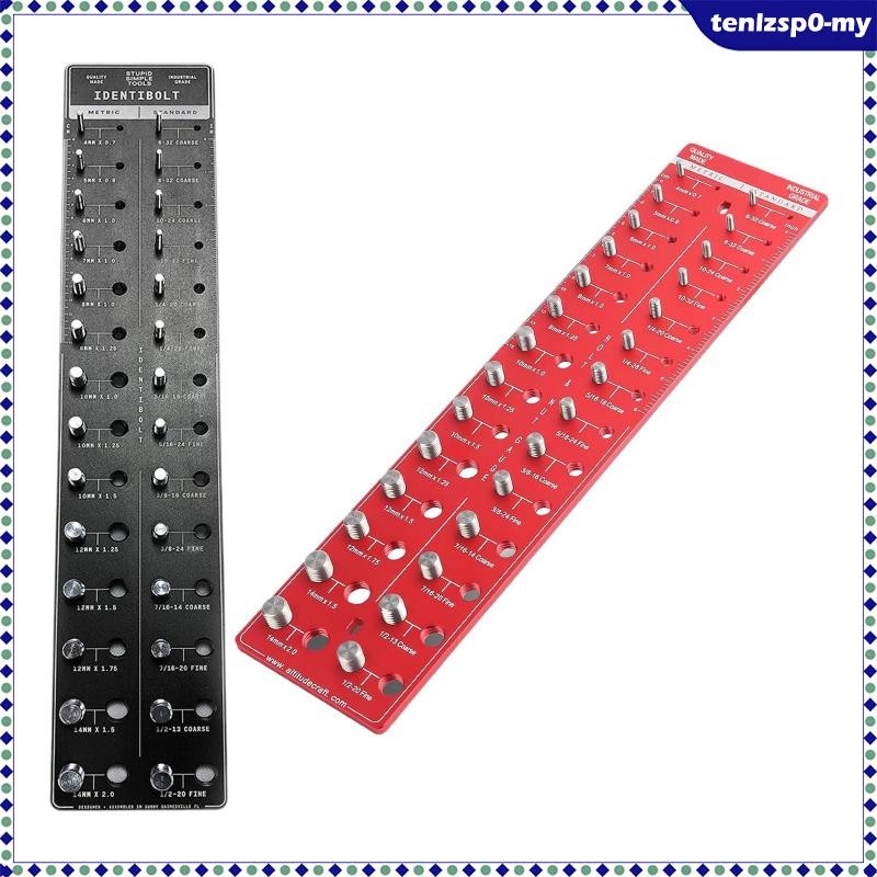 [tenlzsp0] Nut And Bolt Thread Checker Bolt And Nut Identifier Gauge