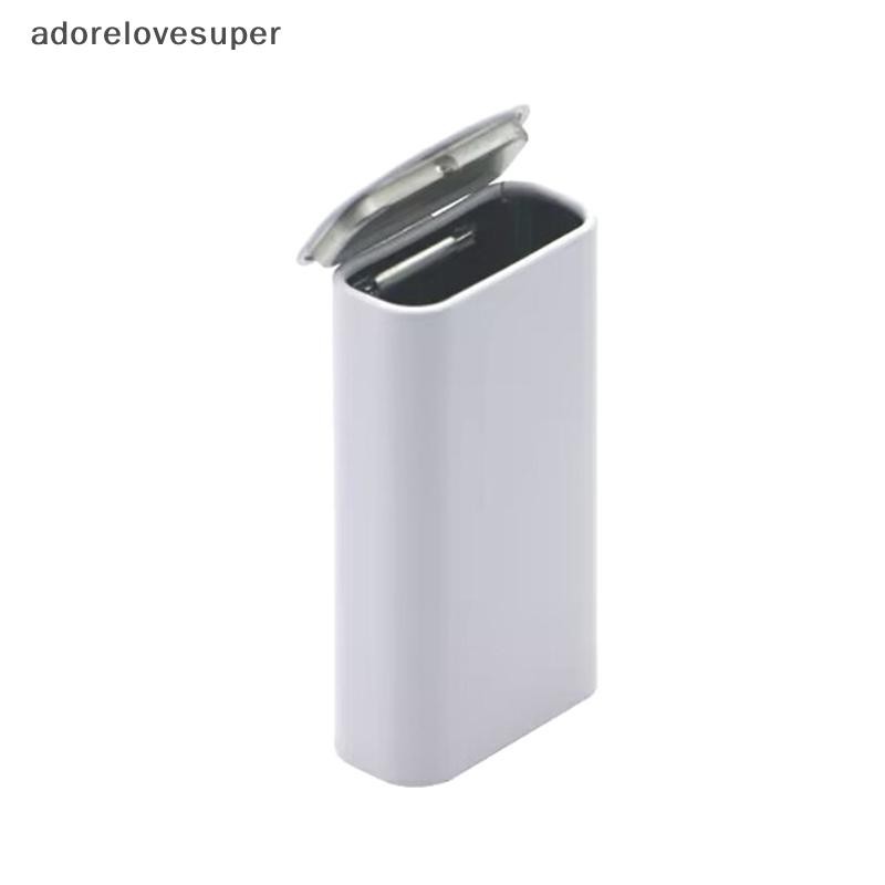 AD1MY White Mini Portable Chewing Gum Organizer Box Flip Cover With Lid