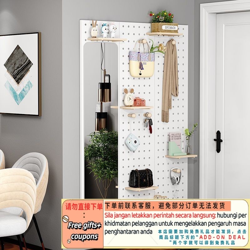 Get 7 coupon+gift】Wrap Board Customized Shelf Clothes Hanger Display