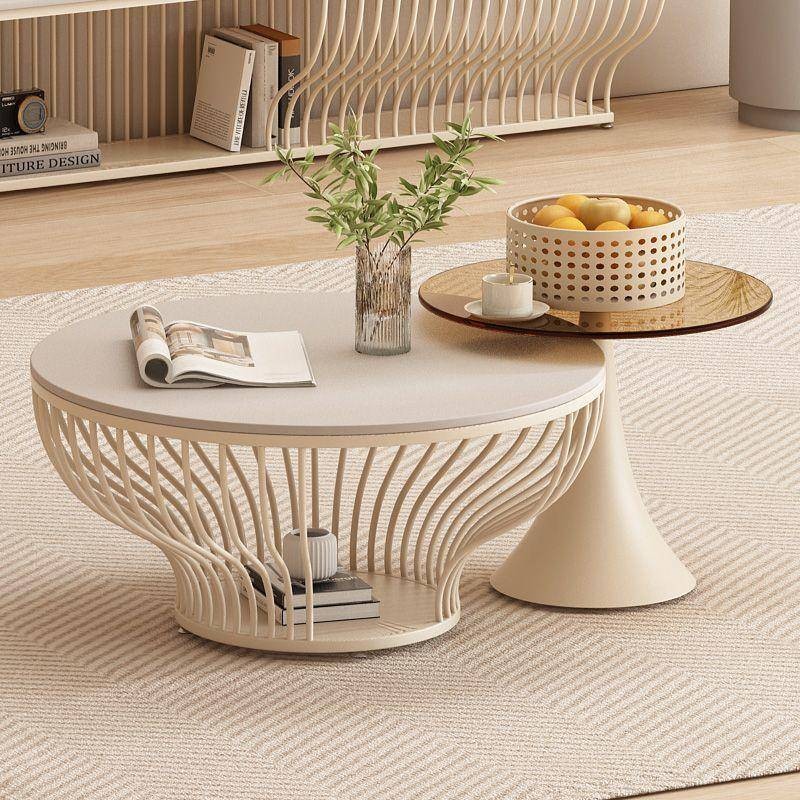 Simple Modern Coffee Table Cream Coffee Table Sofa Coffee Table ...