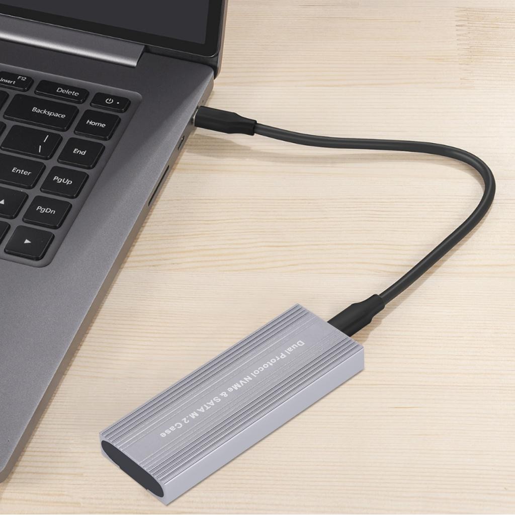 Ssrroo Solid State Drive Enclosure SSD Type C Interface Tool Free Heat ...