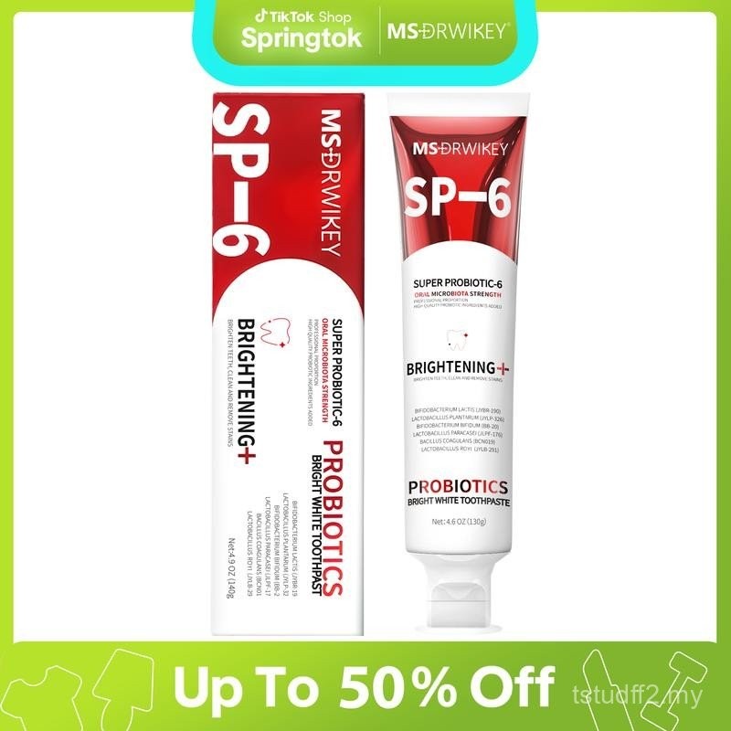 MS-DRWIKEY Super Probiotic Toothpaste Spring Mint Burst – Strengthens ...