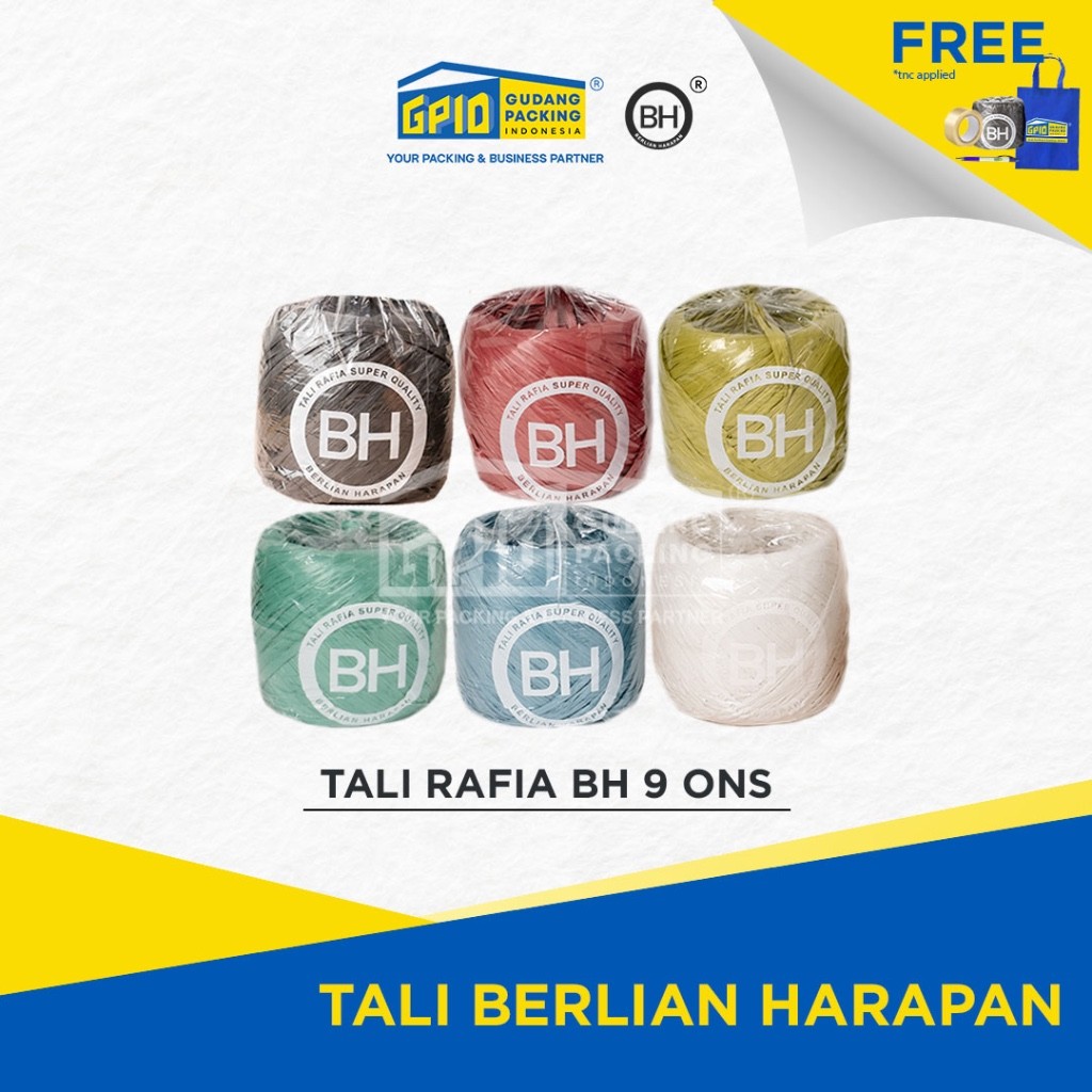 BH - 9 ounce Raffia Rope (Black / White / Color) | Shopee Malaysia