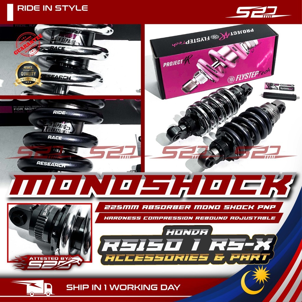 Shock Absorber SUPERFLY RS150 RS-X 150 WINNER X 225MM With Kits ...