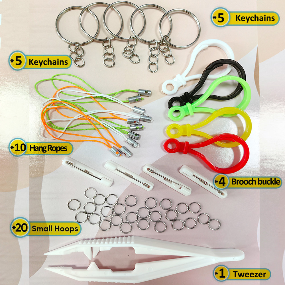 45 PCS Set Metal Keychain / Plastic Bulb Shape Buckle / Hand Phone ...