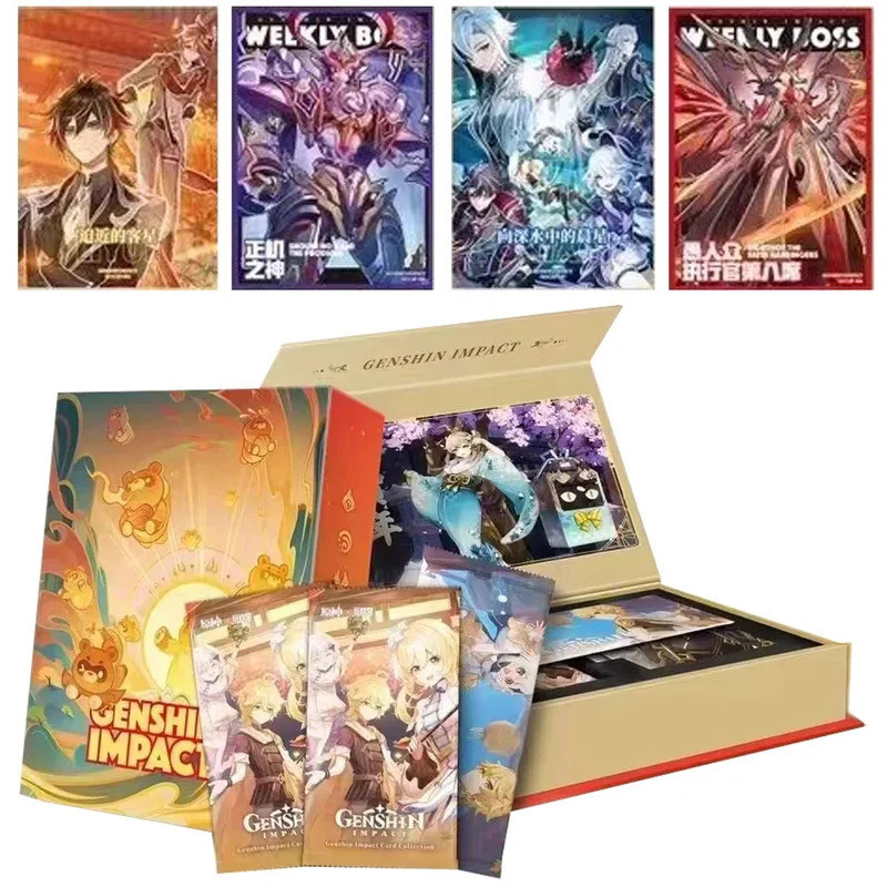 Latest Release Genshin Impact Cards Anime Project TCG Game Lumine ...