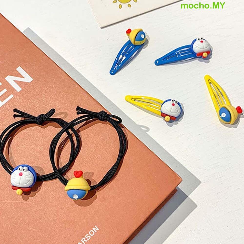 MOCHO Doraemon BB Clip Sweet Bell Cartoon Korean Hair Rope | Shopee ...