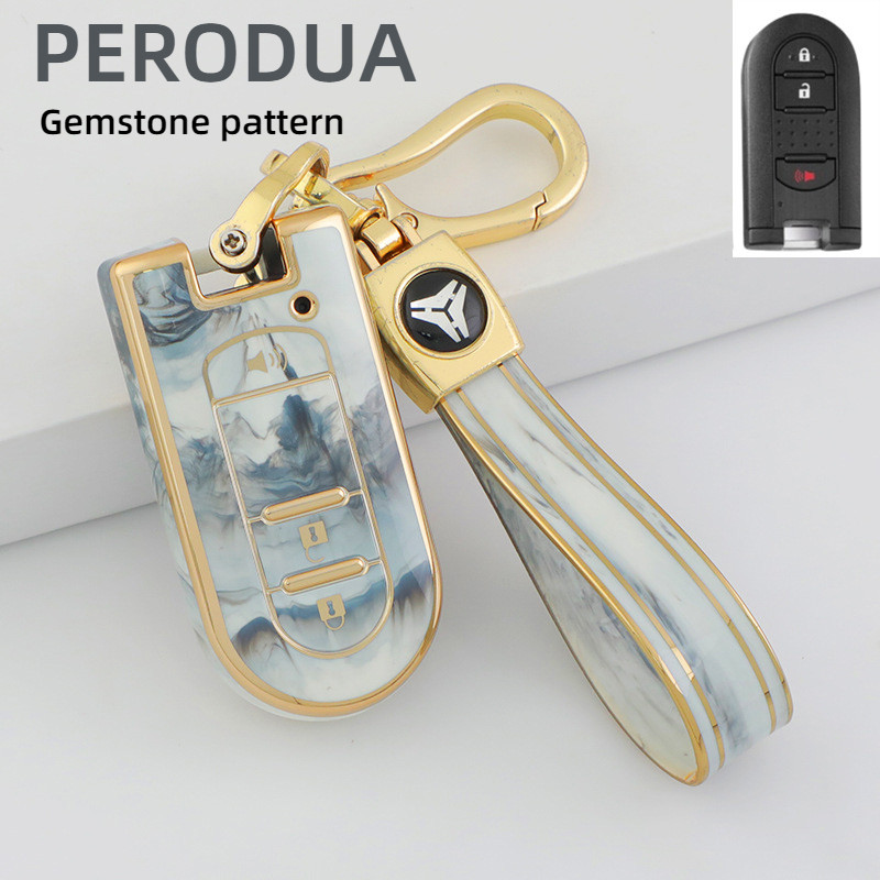 PeroduaTPU Car Key Cover For Perodua Aruz/Axia/Bezza/Myvi Key Case ...
