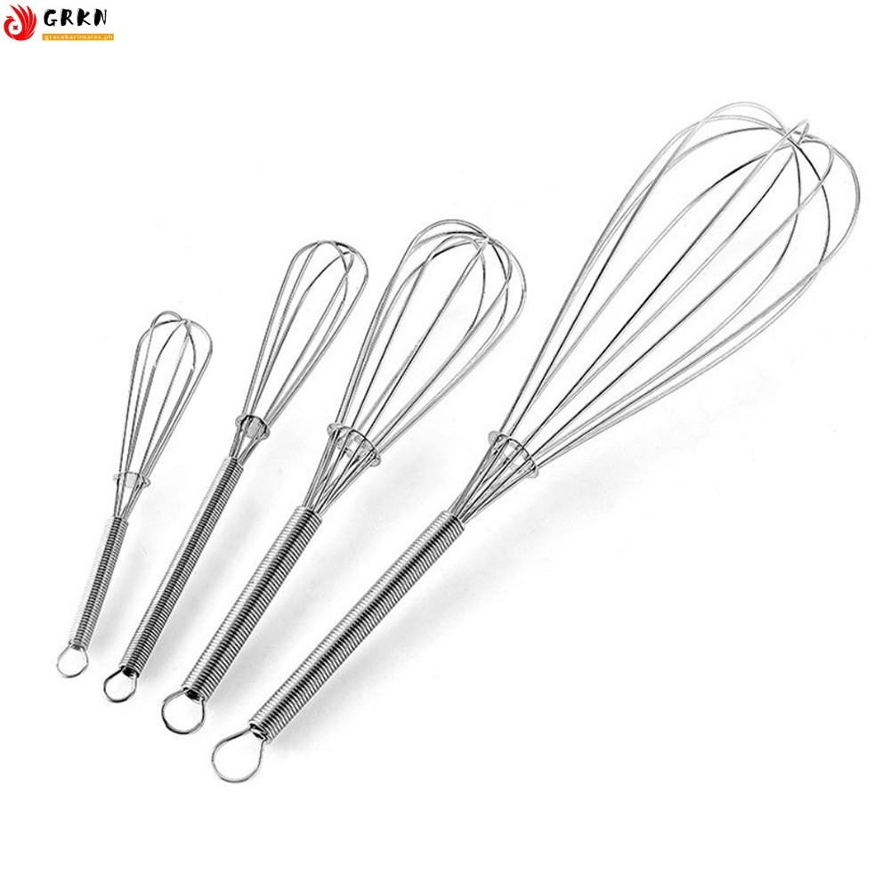 GRKN~Mini Small Stainless Steel Wire Whisk Whip Mix Stir Beat Manual ...
