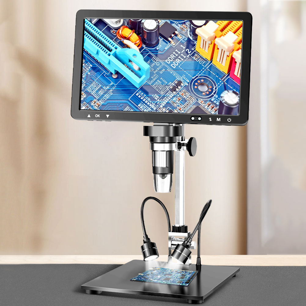 1500X Digital Microscope 10.1inch IPS Screen 20MP Soldering Microscope ...