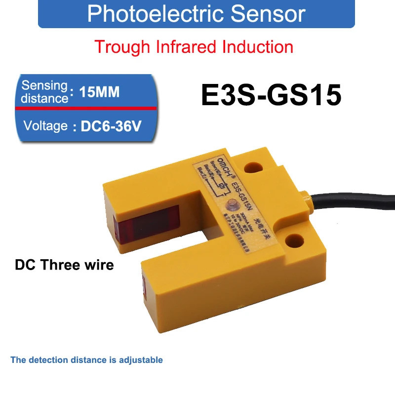 E3S-GS15 15MM Sensing Distance Trough Infrared Induction Photoelectric ...