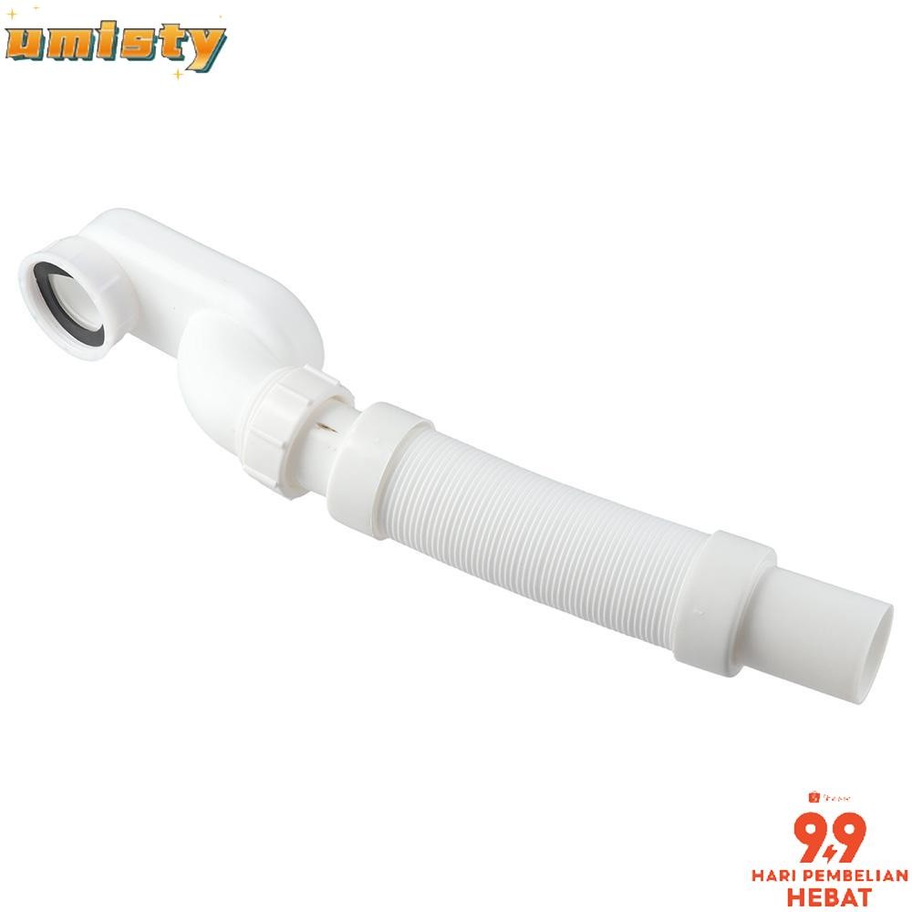 UMISTY Bathtub Shower Drain Pipe, Flexible Durable Low Profile Flat 1 1 ...