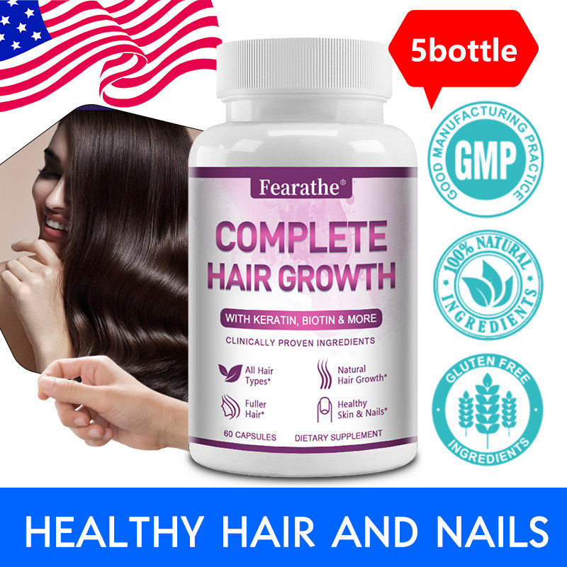 Hair Full Growth - Hair Skin & Nails Vitamins Biotin Collagen Keratin ...