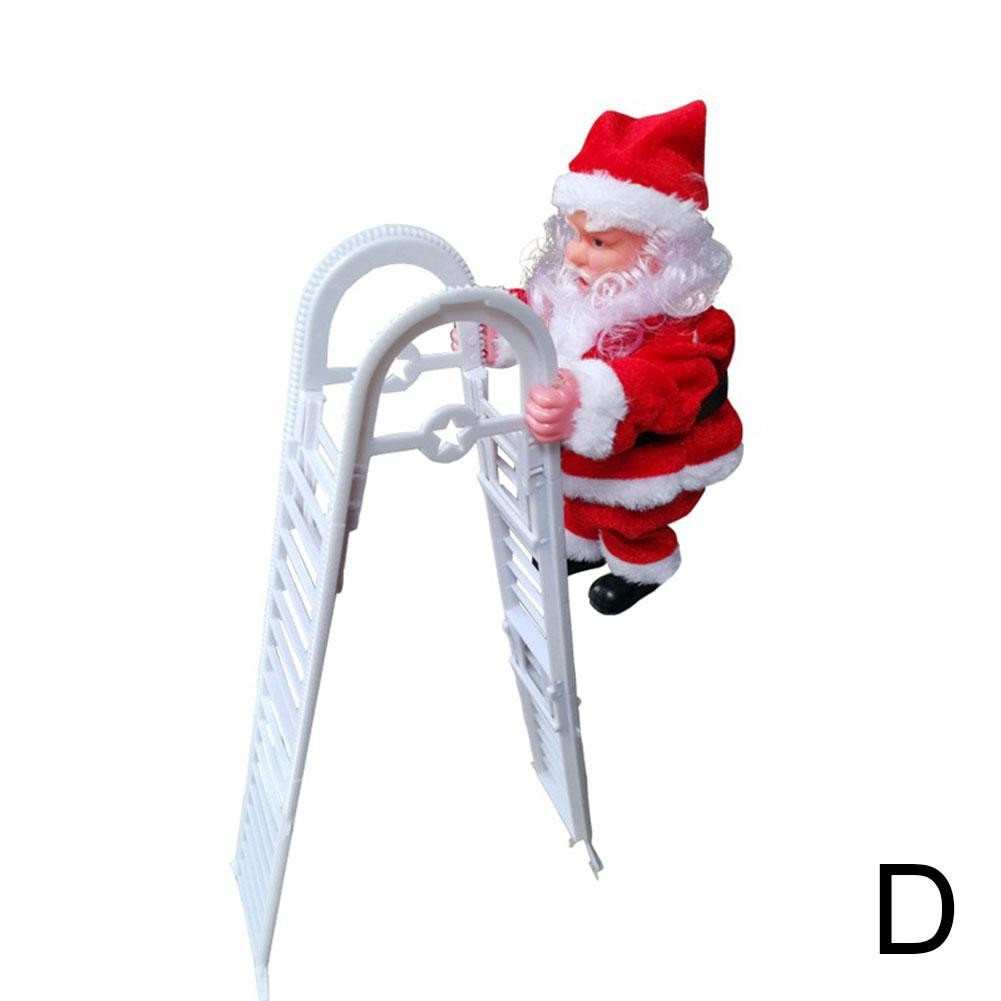 Electric Climbing Ladder Santa Claus Christmas Xmas Claus Toy Santa ...