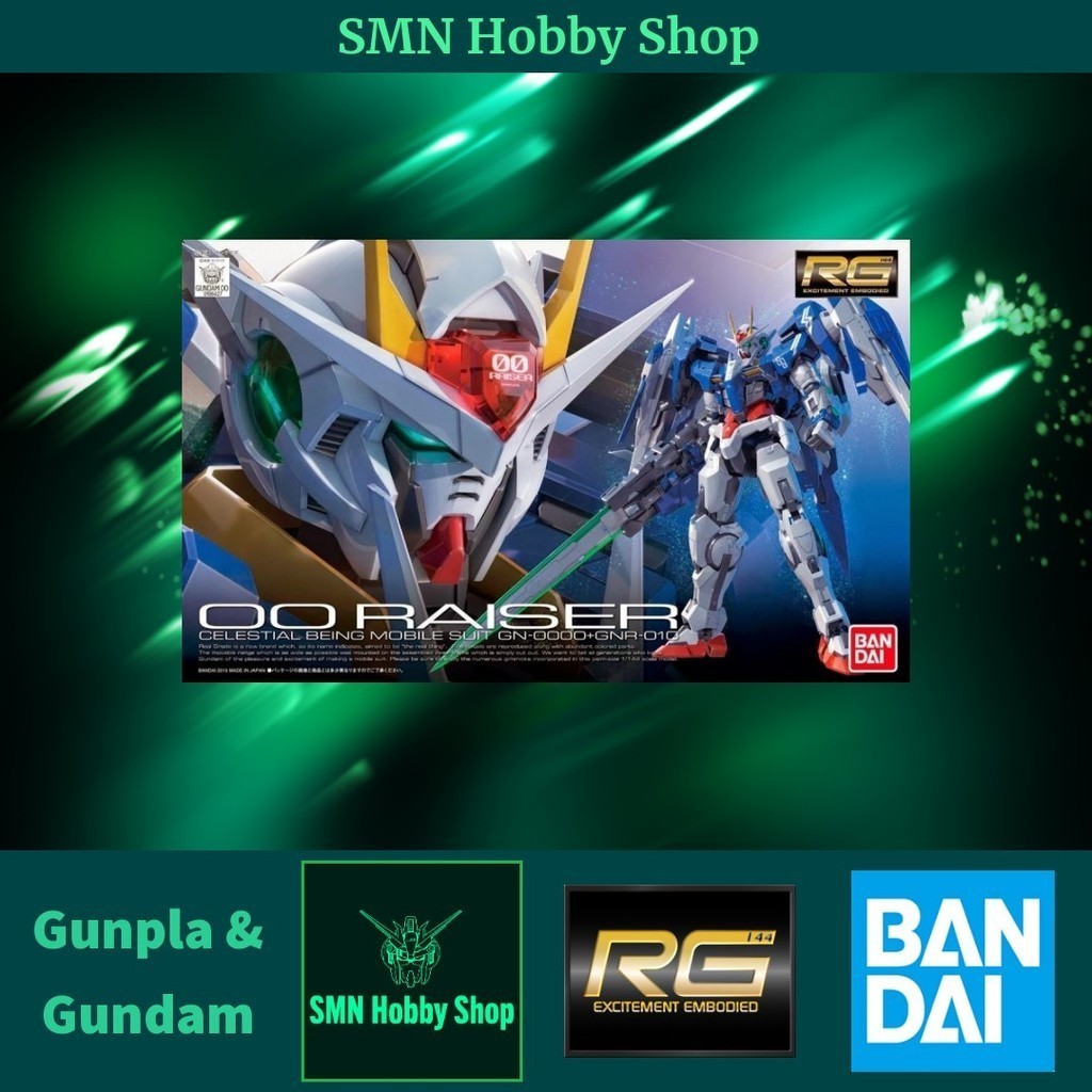RG 1/144 GN-0000+GNR-010 00 Raiser 018 Gunpla Gundam Toys Plastic Model ...