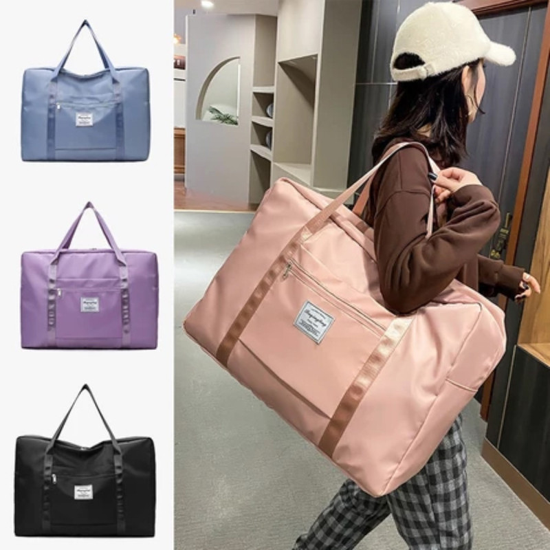 Large Capacity Travel Pouch Tote Bag Luggage Organizer Handbag Gym ...