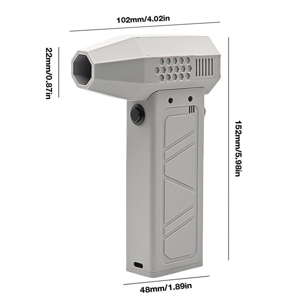 Rain 140000RPM Mini Turbo Jet Fan 64m/s Brushless Motor Handheld Duct