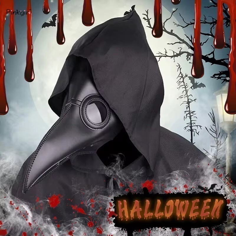 Adult Steam Punk Scary Plague Doctor Mask Halloween Masquerade Carnival ...