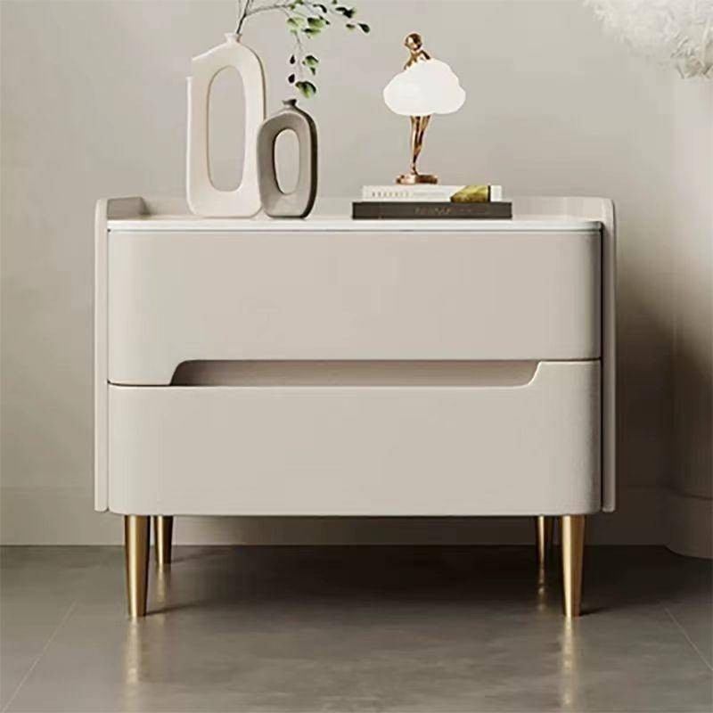 High quality all solid wood Italian style nightstand / simple modern