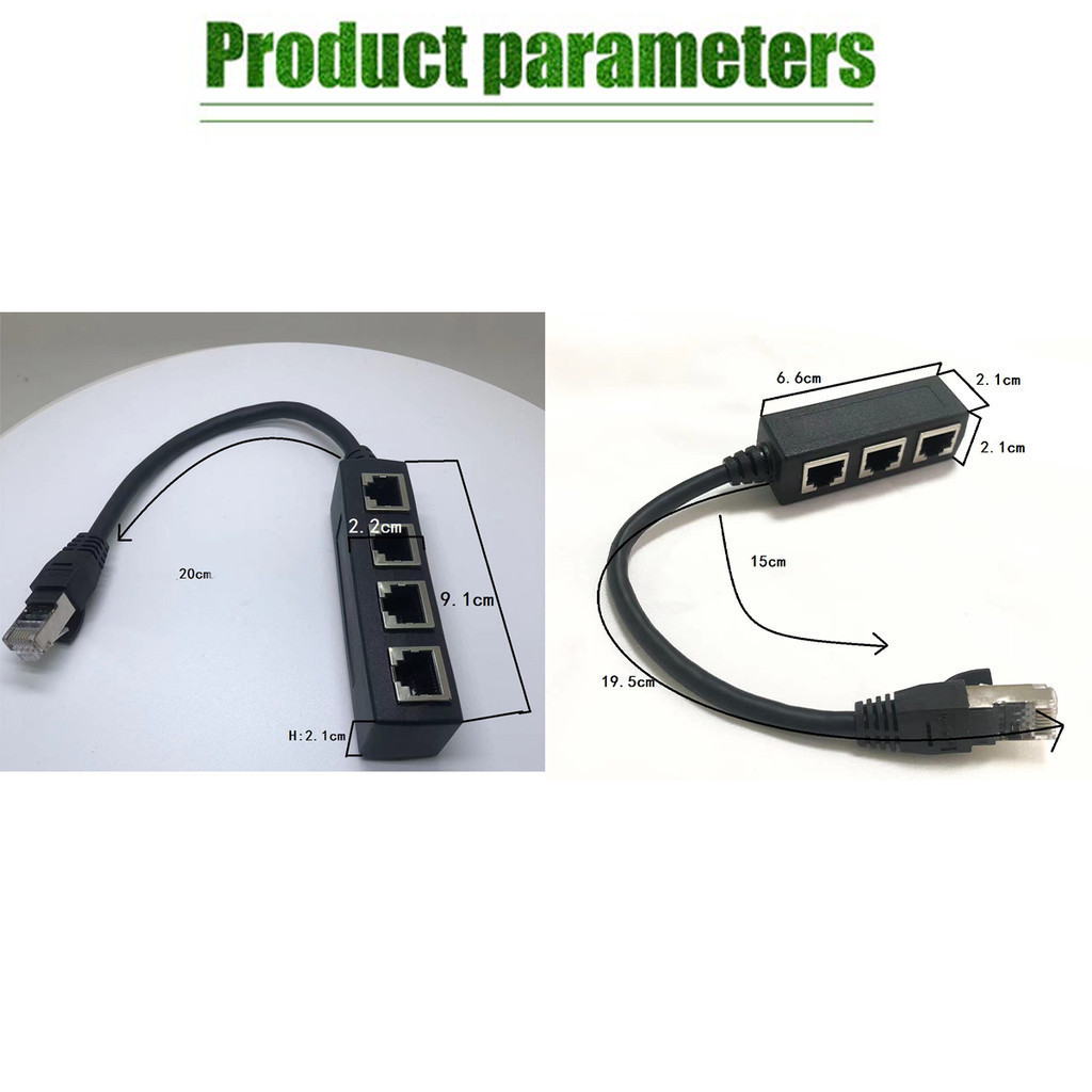 Ethernet RJ45 LAN Network Extension Splitter Cable 0.3m Suitable for ...