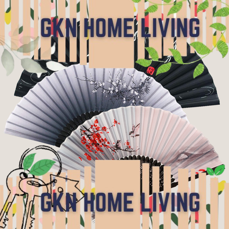 Folding fan bamboo ancient fan Hanfu Chinese style small fan a smile ...