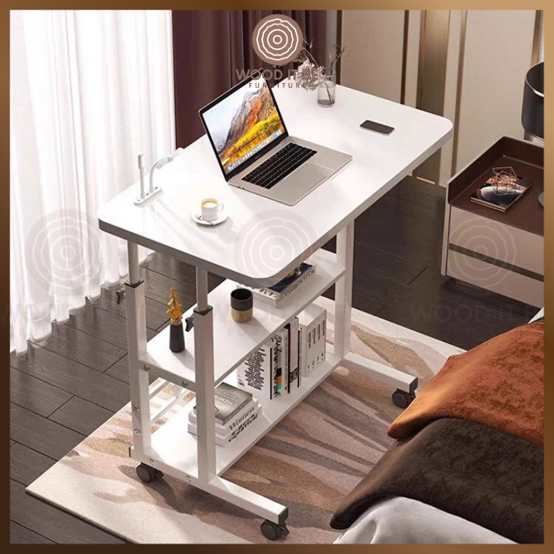 Wooditbe Bedside Moving Table Meja Tulis Computer Table Sofa Side 50/60 ...