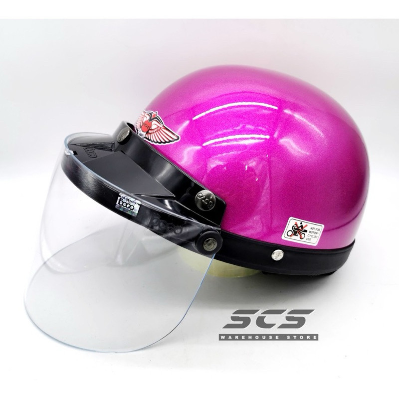 100 ORIGINAL MHR III STENG KURA KURA HALF CUT HELMET BOGO VISOR TINTED