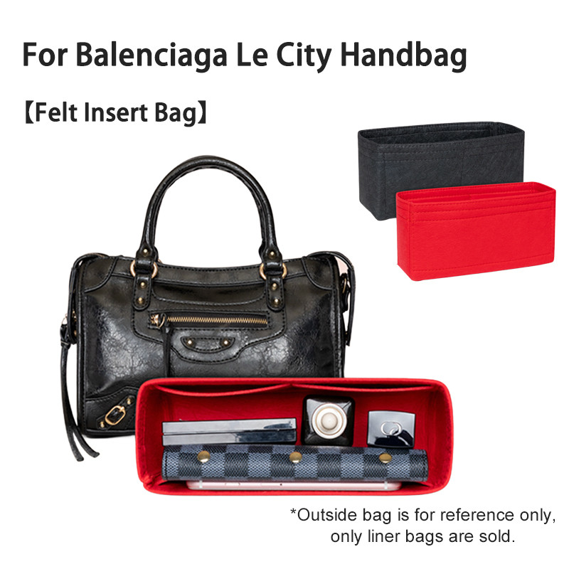 Felt Cloth Insert Bag Fits for Balenciaga Le City Bag Organizer Travel ...