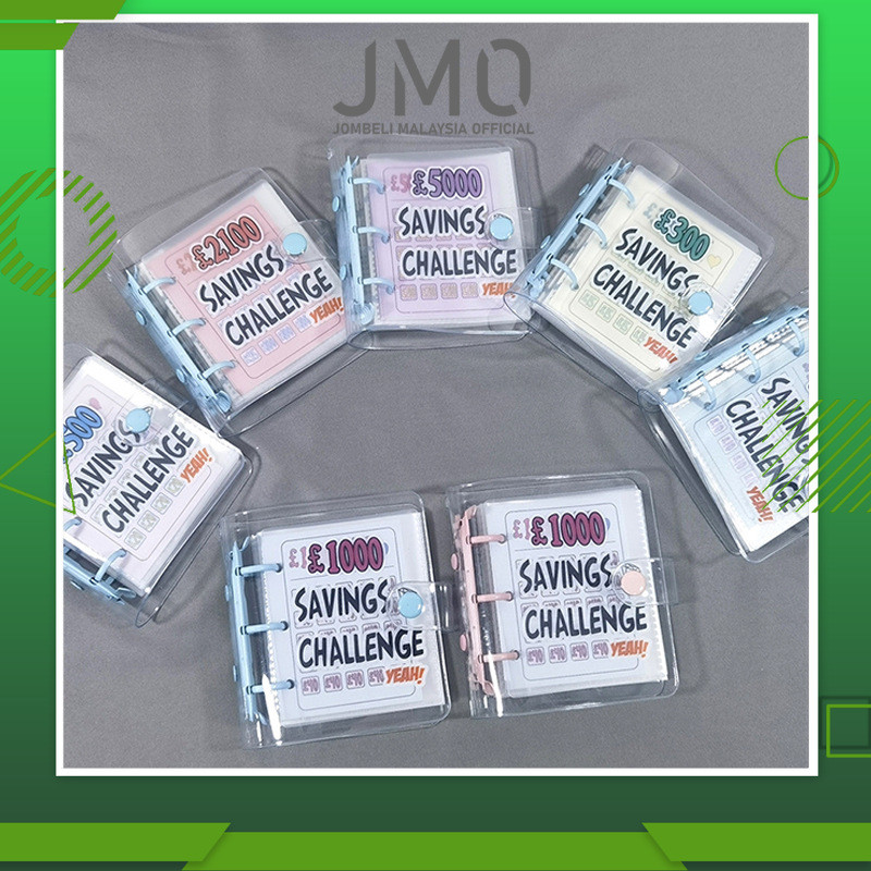 JMO Buku Cabaran Simpanan Wang Tunai, Mini Binder Saving Challenge ...