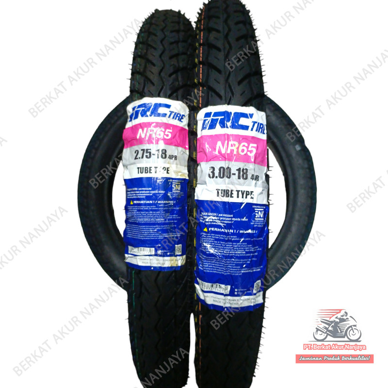 Package IRC NR65 275 & 30018 Motorcycle Tire ring 18 Tiger Scorpio