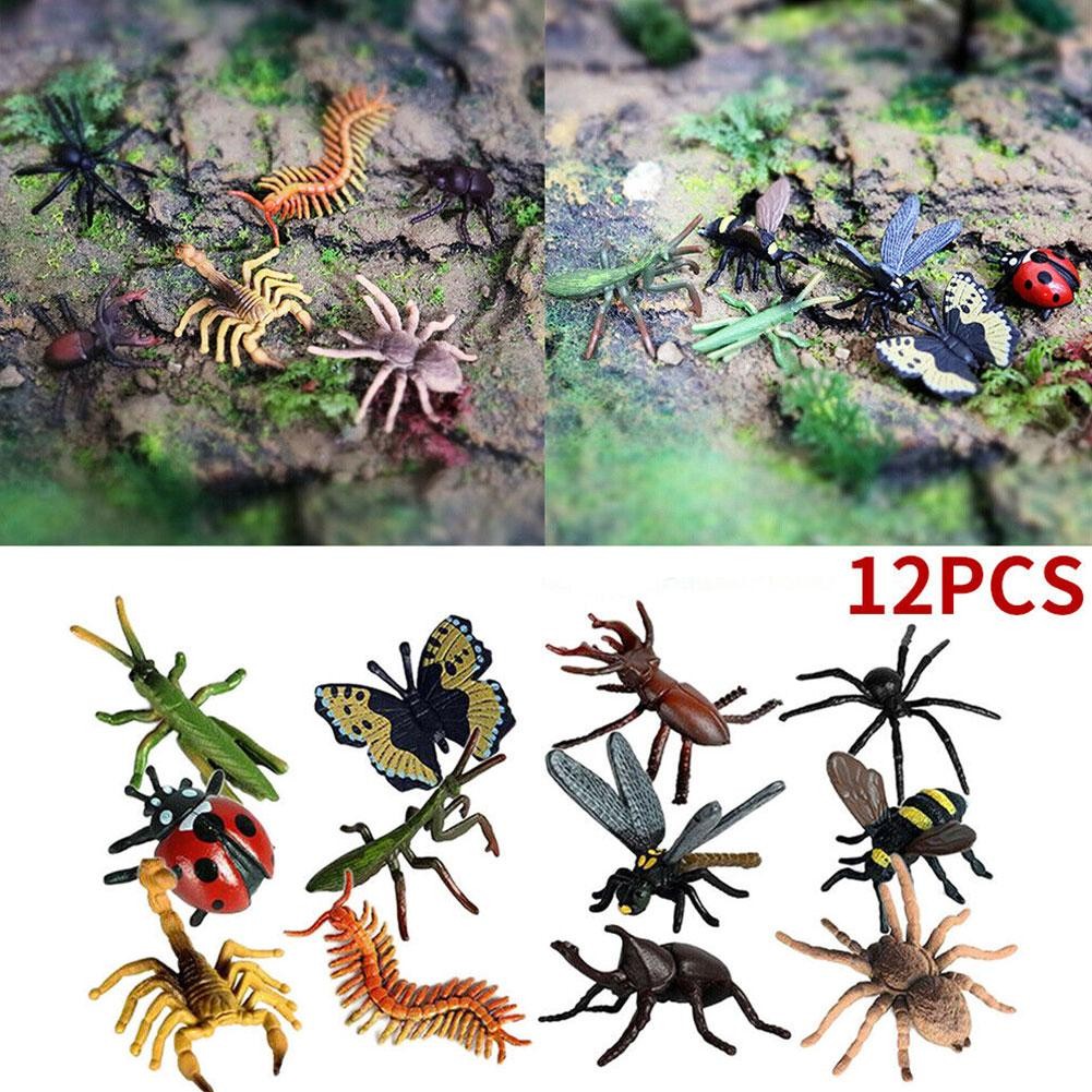Set Simulation Wild Insect Animal Model Mini Toy Children's Day Spider ...