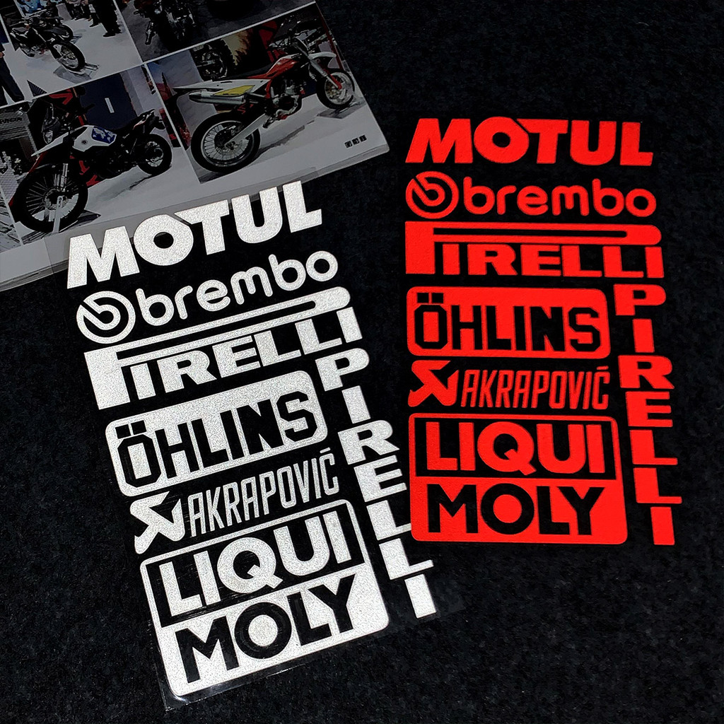 Brembo For Motorcycle Stickers Fuel Tank Decal Reflective Motor Body ...
