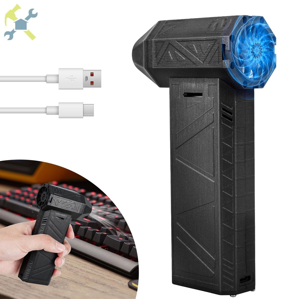 Mini Jet Fan 8000mAh Rechargeable Jet Dry Mini Blower 130000RPM ...