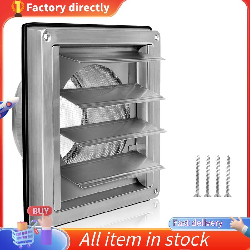 In stockVentilation Grille Stainless Steel Air Vents Cover, Louvered